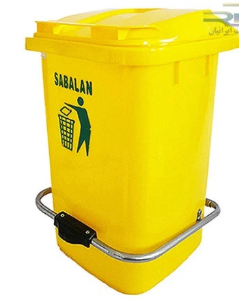سطل زباله پلاستیکی مخزن پلی اتیلن پدال دار 20 لیتری